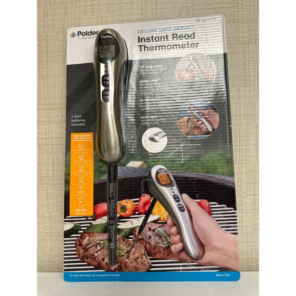Polder instant read thermometer